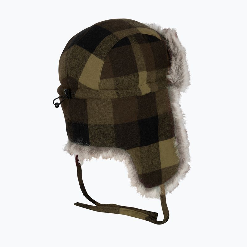 Căciulă de iarnă Pinewood Classic Checked Fur green / black 2