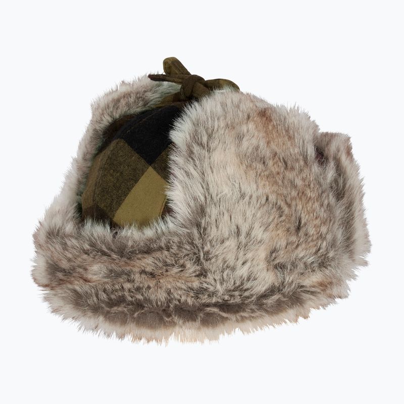 Căciulă de iarnă Pinewood Classic Checked Fur green / black 4