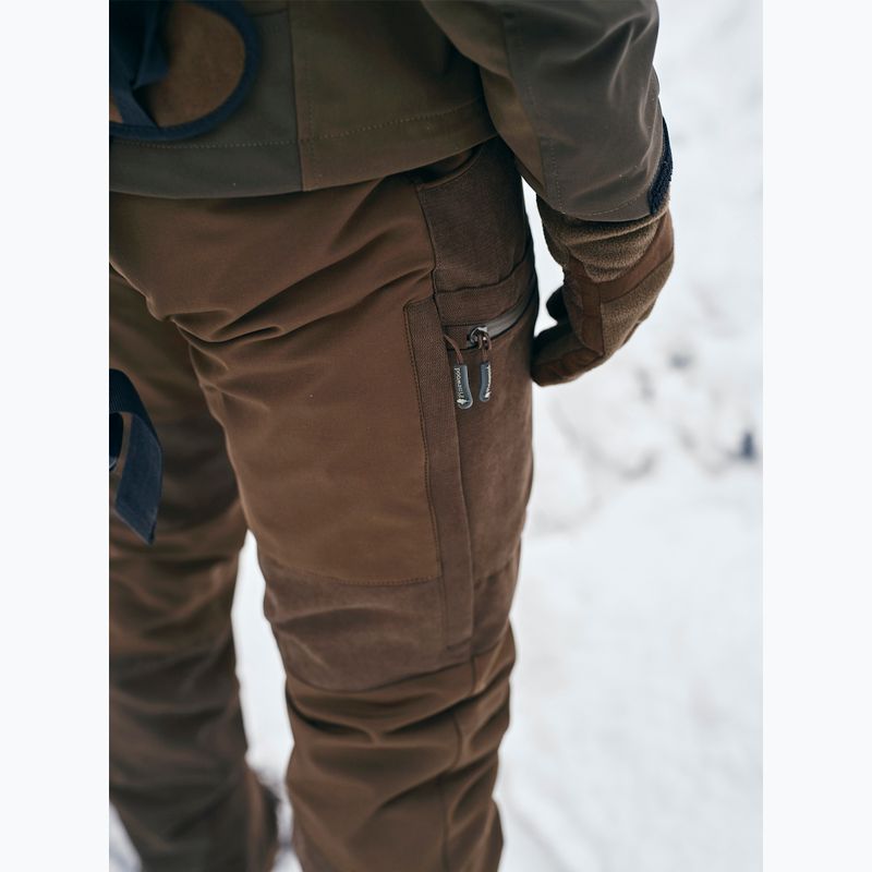 Mănuși pentru bărbați Pinewood Småland Hunters Extreme Fleece h.brown / suede brown 5