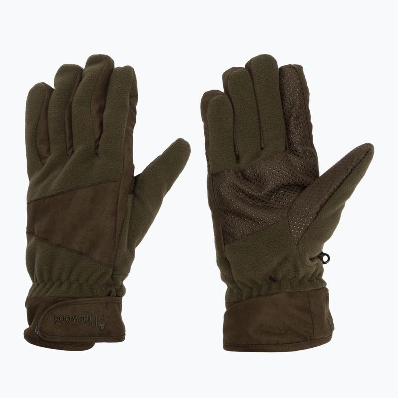 Mănuși pentru bărbați Pinewood Småland Hunters Extreme Fleece h.brown / suede brown