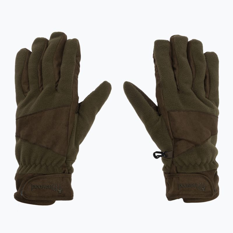 Mănuși pentru bărbați Pinewood Småland Hunters Extreme Fleece h.brown / suede brown 2