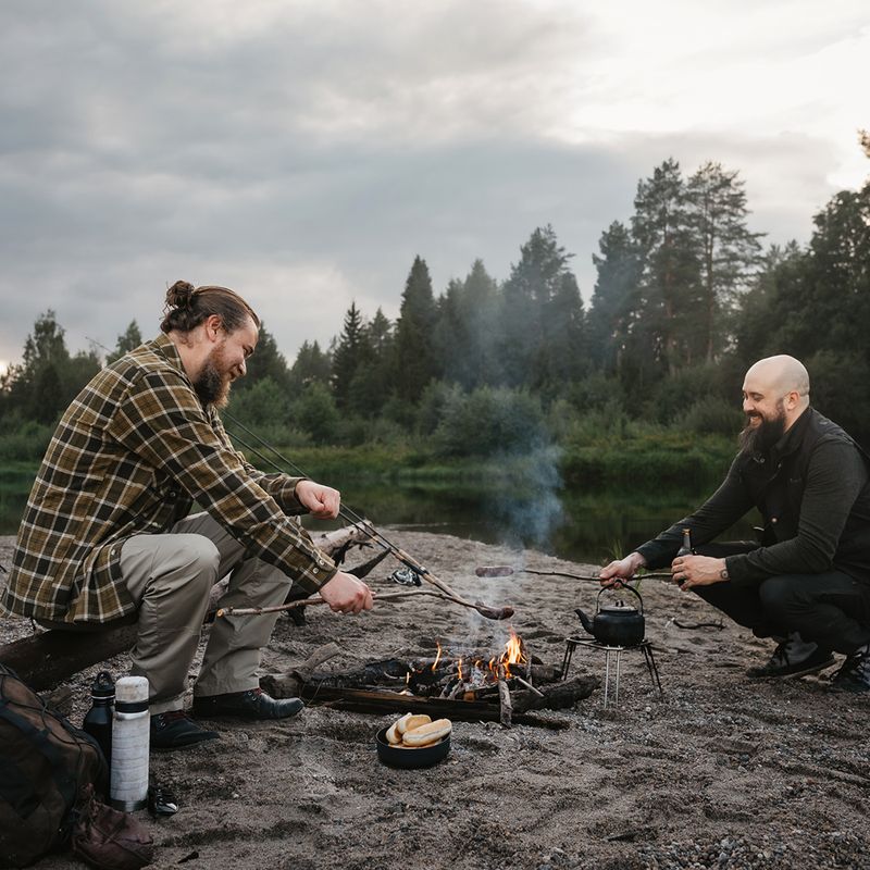 Cămașă pentru bărbați Pinewood Härjedalen h.olive/khaki 11