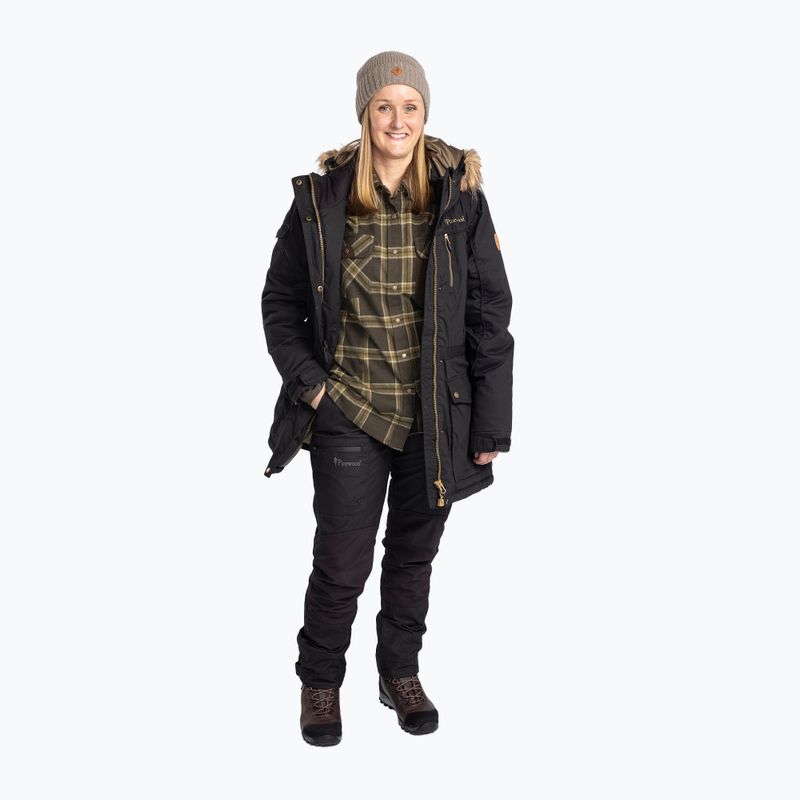 Geacă călduroasă damă Pinewood Finnveden Winter Parka neagră 2