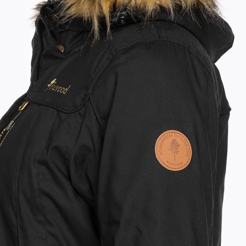 Geacă călduroasă damă Pinewood Finnveden Winter Parka neagră 9