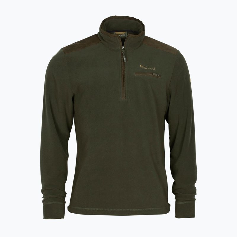 Hanorac pentru bărbați  Pinewood Småland Hunters Half Zip h.brown 4