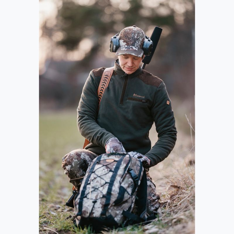 Hanorac pentru bărbați  Pinewood Småland Hunters Half Zip h.brown 6