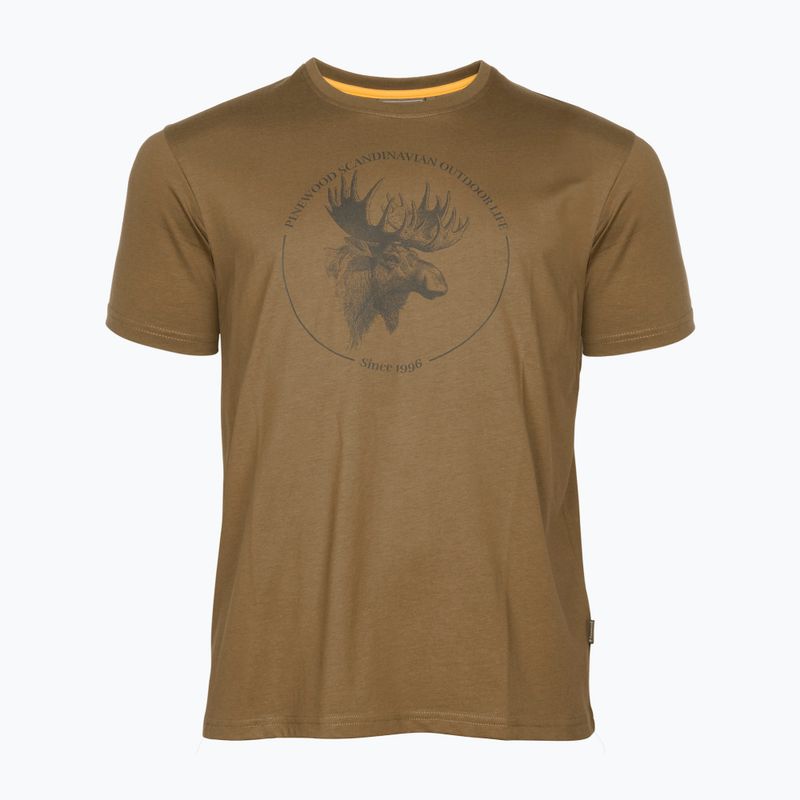 Bărbați Pinewood Moose h.olive T-shirt