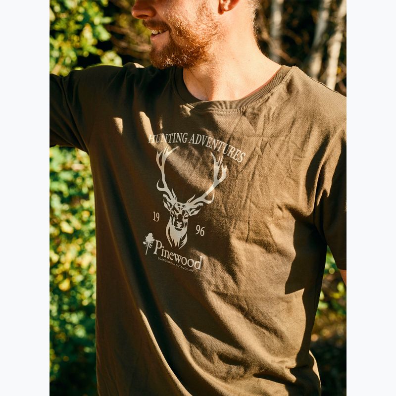 Bărbați Pinewood Red Deer tricou verde Red Deer 6