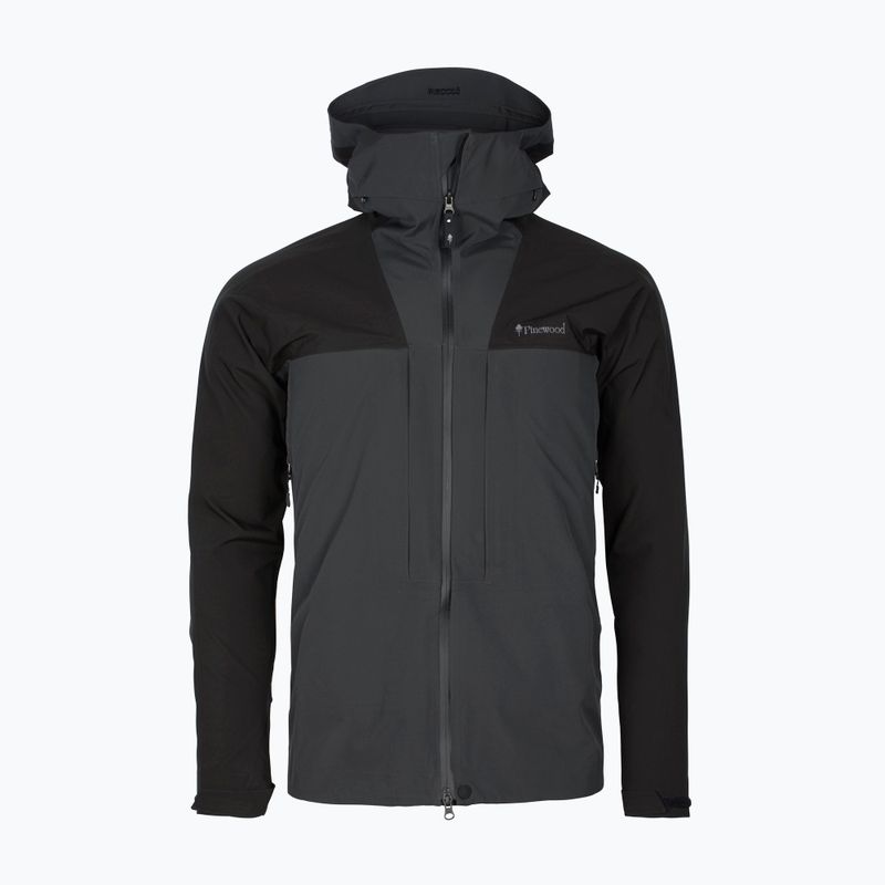 Jachetă de ploaie Pinewood Abisko Trekking 3L pentru bărbați d.anthracite/negru 7