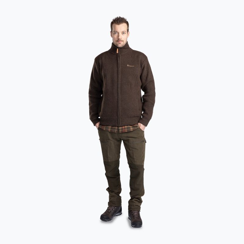 Pulover pentru bărbați Pinewood Hurricane d.brown mel 2