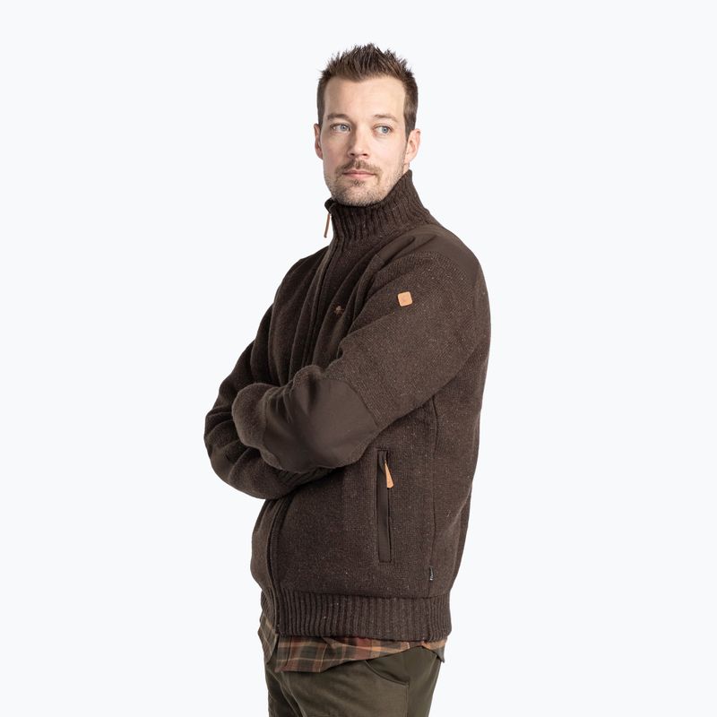 Pulover pentru bărbați Pinewood Hurricane d.brown mel 4