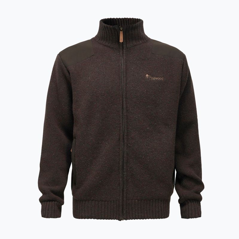 Pulover pentru bărbați Pinewood Hurricane d.brown mel 8