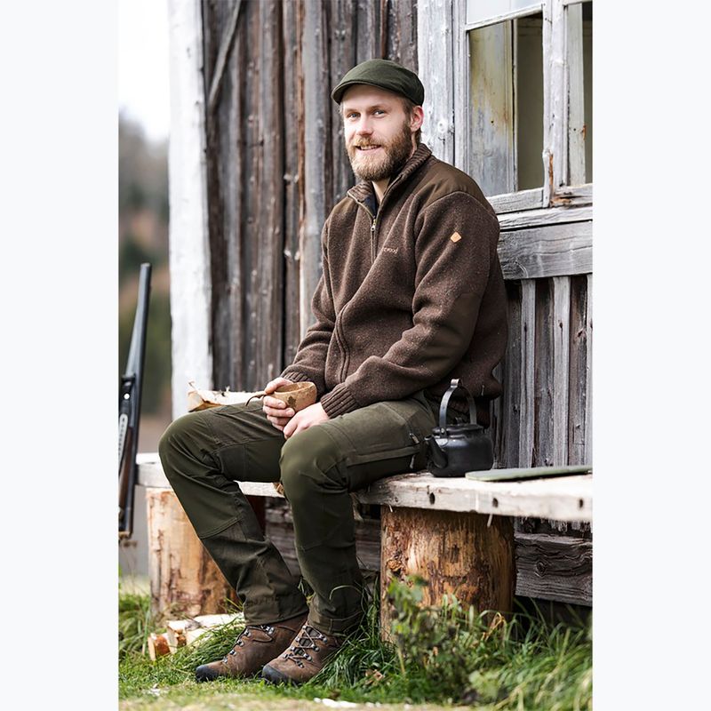 Pulover pentru bărbați Pinewood Hurricane d.brown mel 10