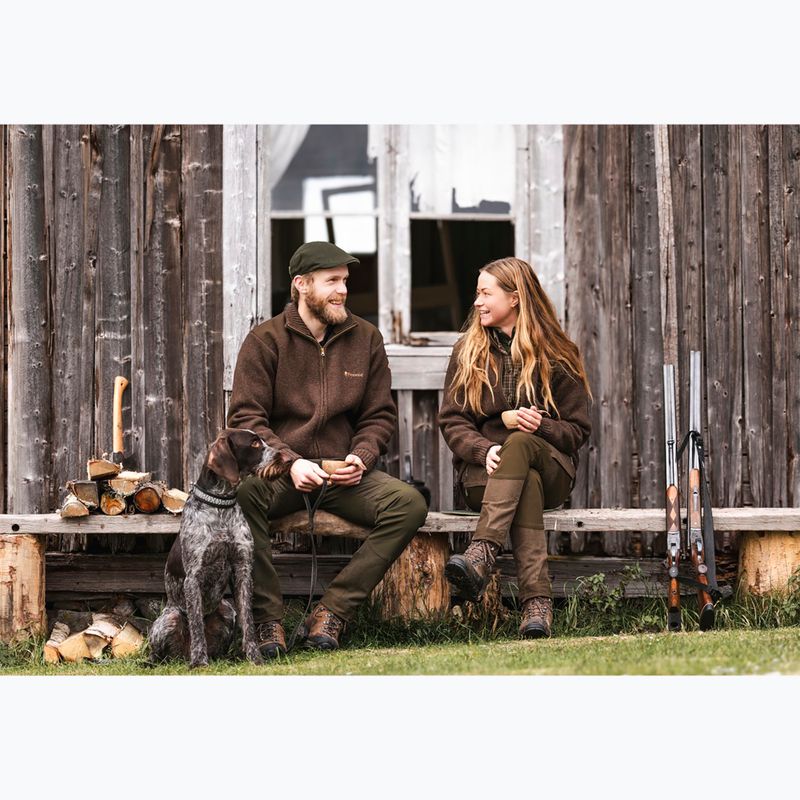 Pulover pentru bărbați Pinewood Hurricane d.brown mel 11
