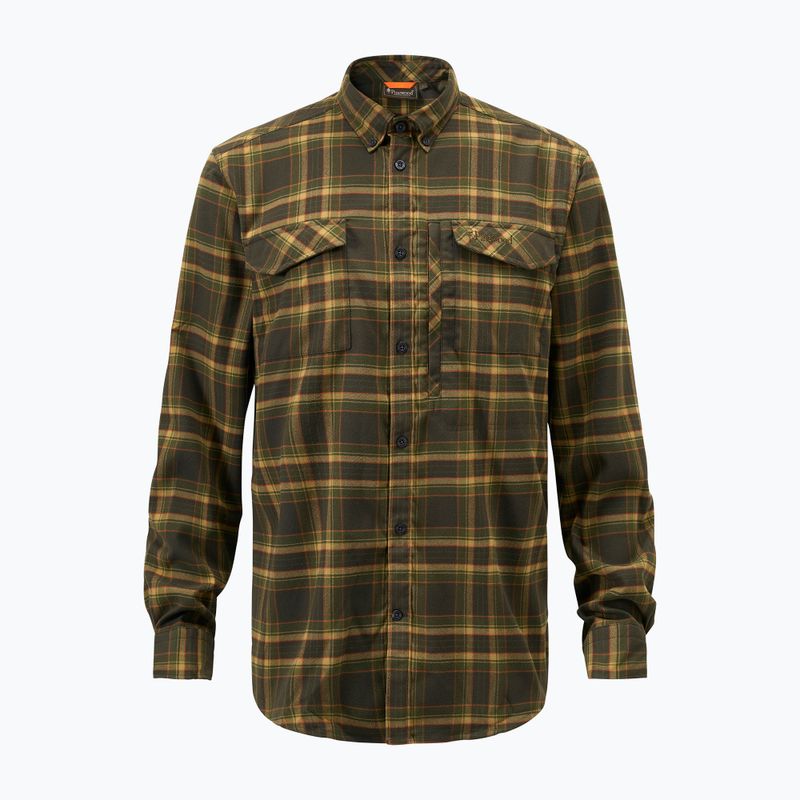 Cămașă pentru bărbați Pinewood Abisko Hiking Flanell moss green 7