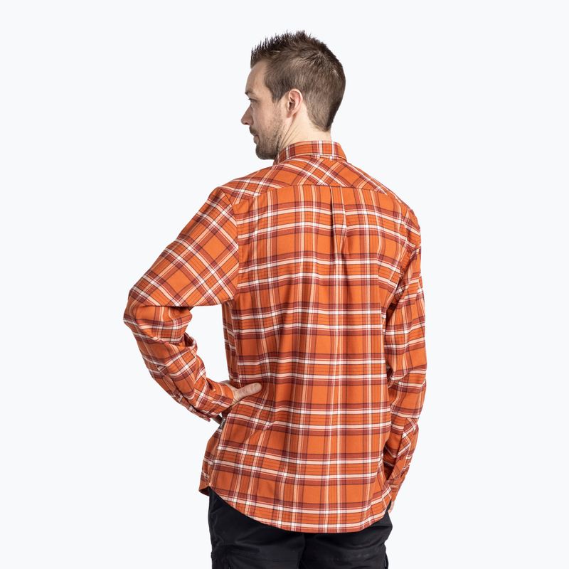 Cămașă pentru bărbați Pinewood Abisko Hiking Flanell burned orange 3