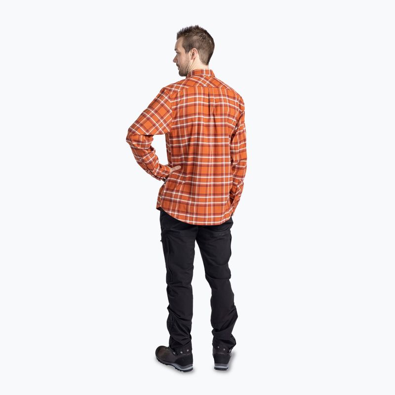 Cămașă pentru bărbați Pinewood Abisko Hiking Flanell burned orange 4