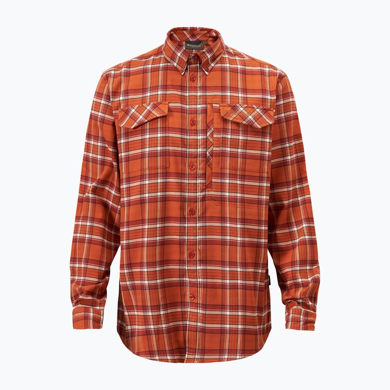 Cămașă pentru bărbați Pinewood Abisko Hiking Flanell burned orange 7