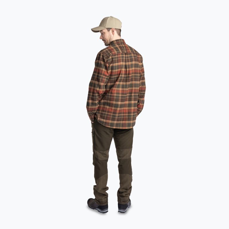 Cămașă pentru bărbați Pinewood Prestwick Exclusive d.green/terracotta 4