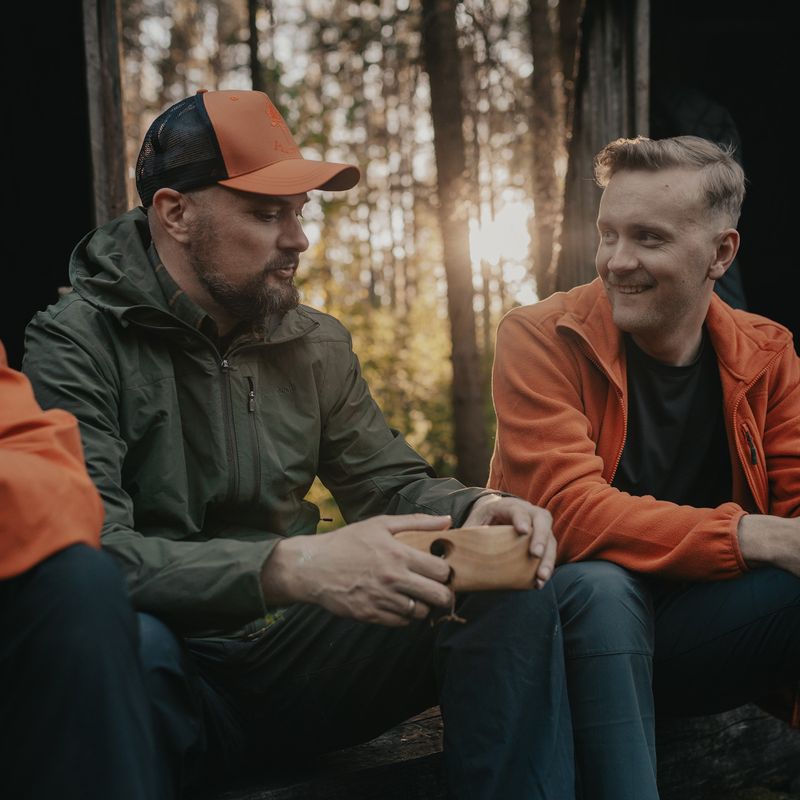 Bluză de trekking pentru bărbați Pinewood Finnveden Fleece burned orange 9