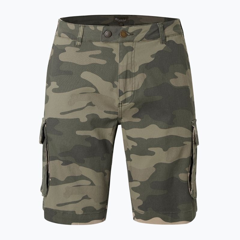 Pantaloni scurți de trekking pentru bărbați Pinewood Värnamo Serengeti khaki camou 5