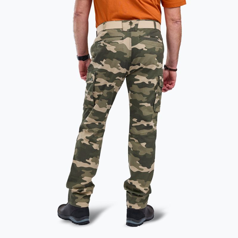 Pantaloni de trekking pentru bărbați Pinewood Värnamo Serengeti khaki camou 2