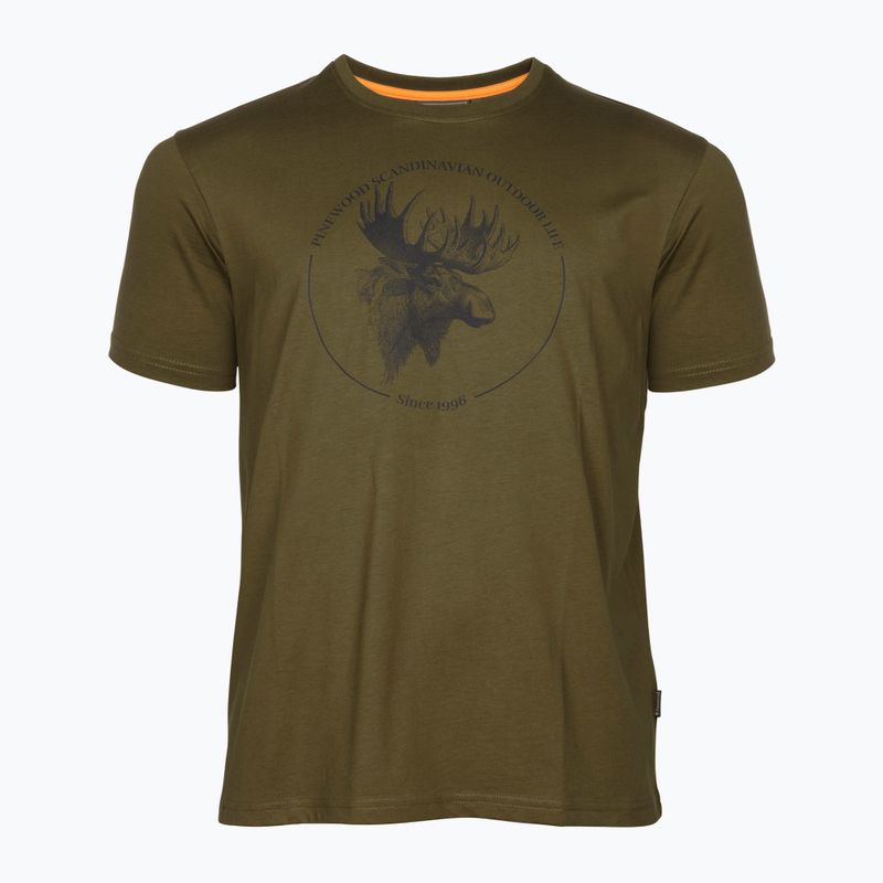 Tricou pentru bărbați Pinewood Moose olive 4
