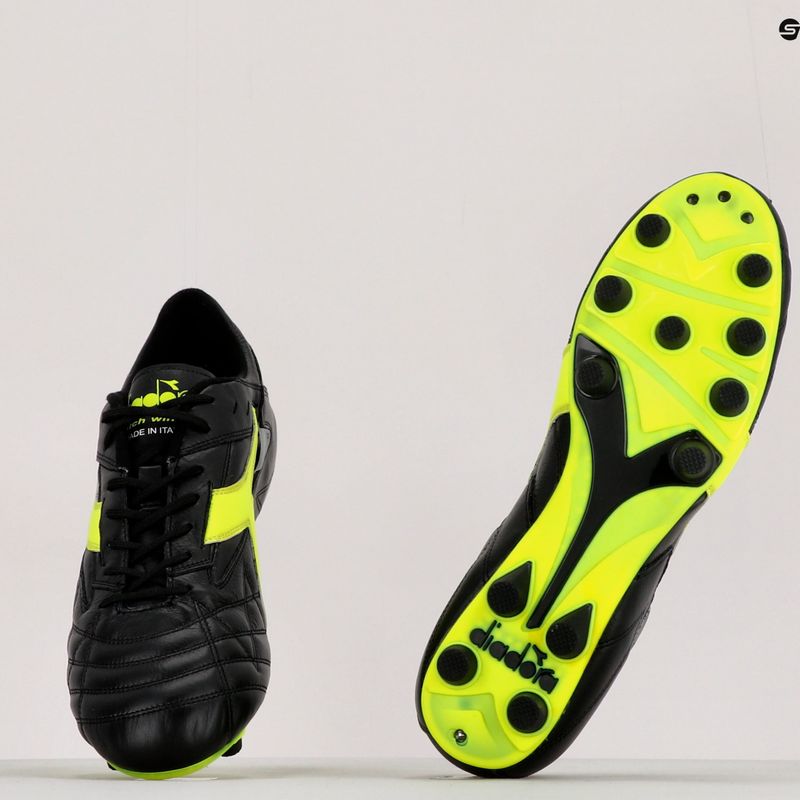 Ghete de fotbal pentru bărbați Diadora Match Winner RB Italy LT MDPU negru-verde DD-101.172363-C0004 11