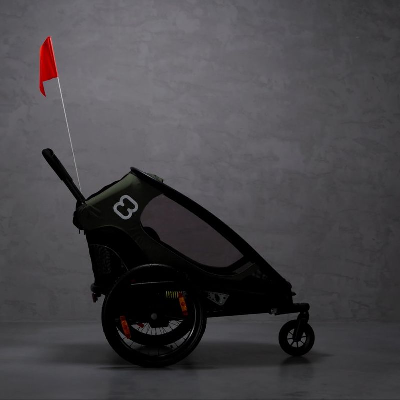 Hamax Outback One remorcă pentru biciclete negru-verde 400063_HAM 10