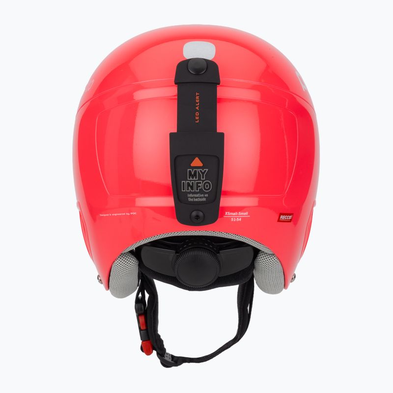 Cască de schi pentru copii POC POCito Skull fluorescent pink 4