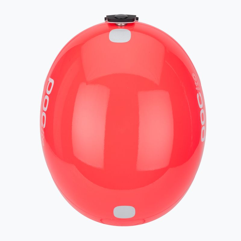 Cască de schi pentru copii POC POCito Skull fluorescent pink 6