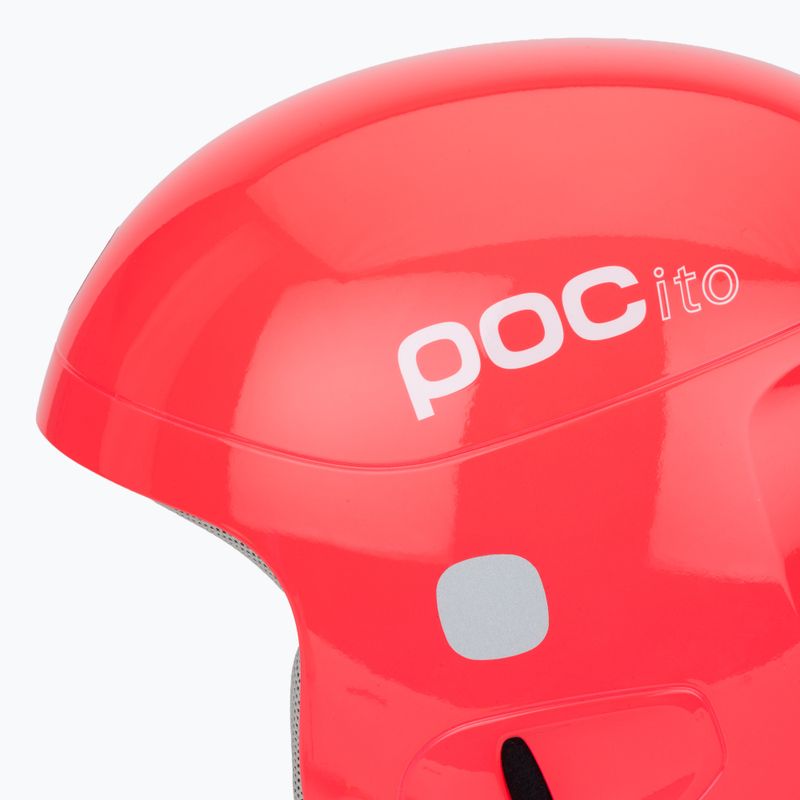 Cască de schi pentru copii POC POCito Skull fluorescent pink 7