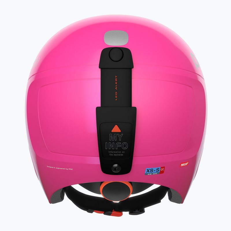 Cască de schi pentru copii POC POCito Skull fluorescent pink 4