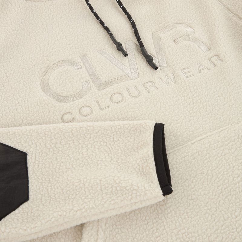 Hanorac pentru femei Colourwear Teddy Hood 2.0 light beige 3