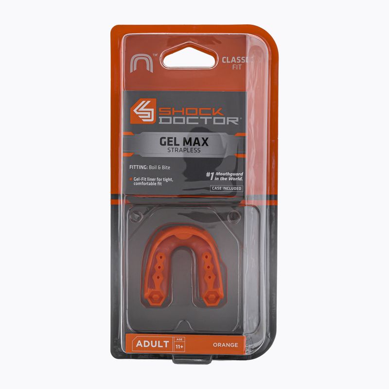 Apărătoare bucală Shock Doctor Gel Max portocaliu SHO03