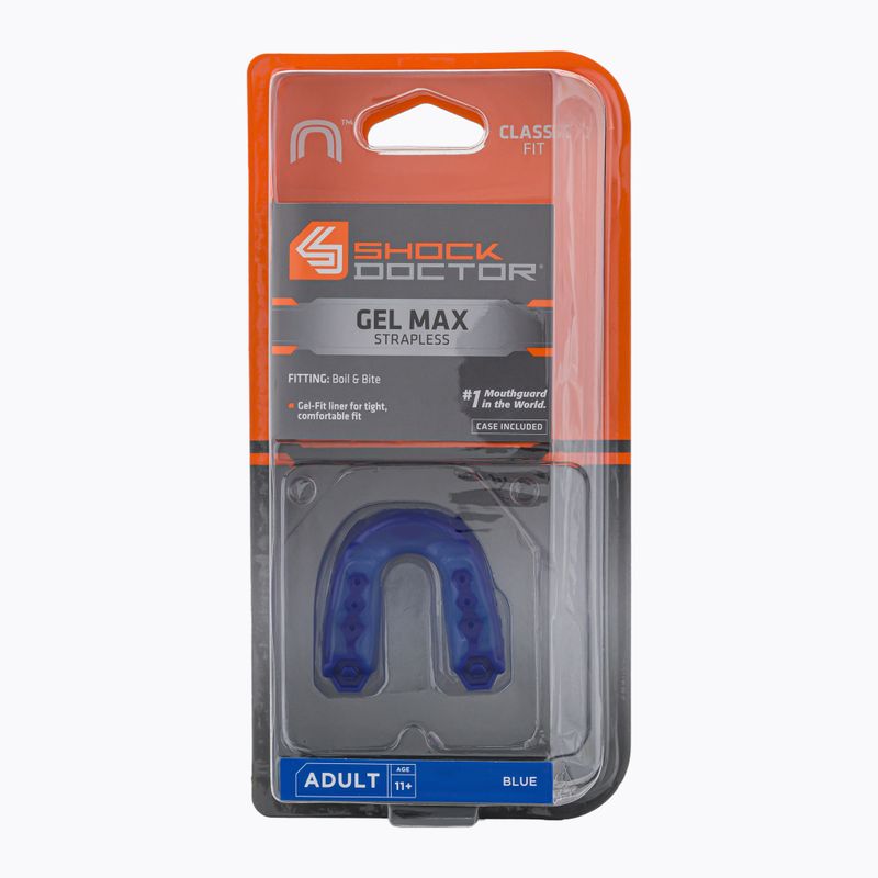 Shock Doctor Gel Max Gel Max protector de maxilar albastru SHO05