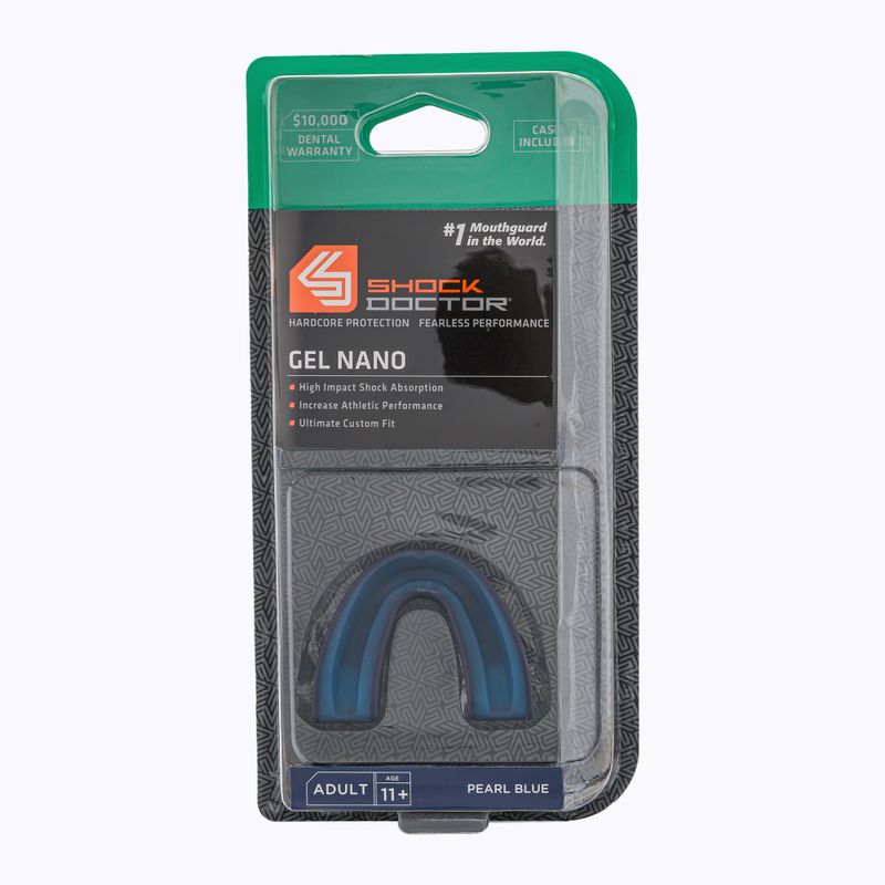 Shock Doctor Gel Nano de protecție a maxilarului albastru SHO12