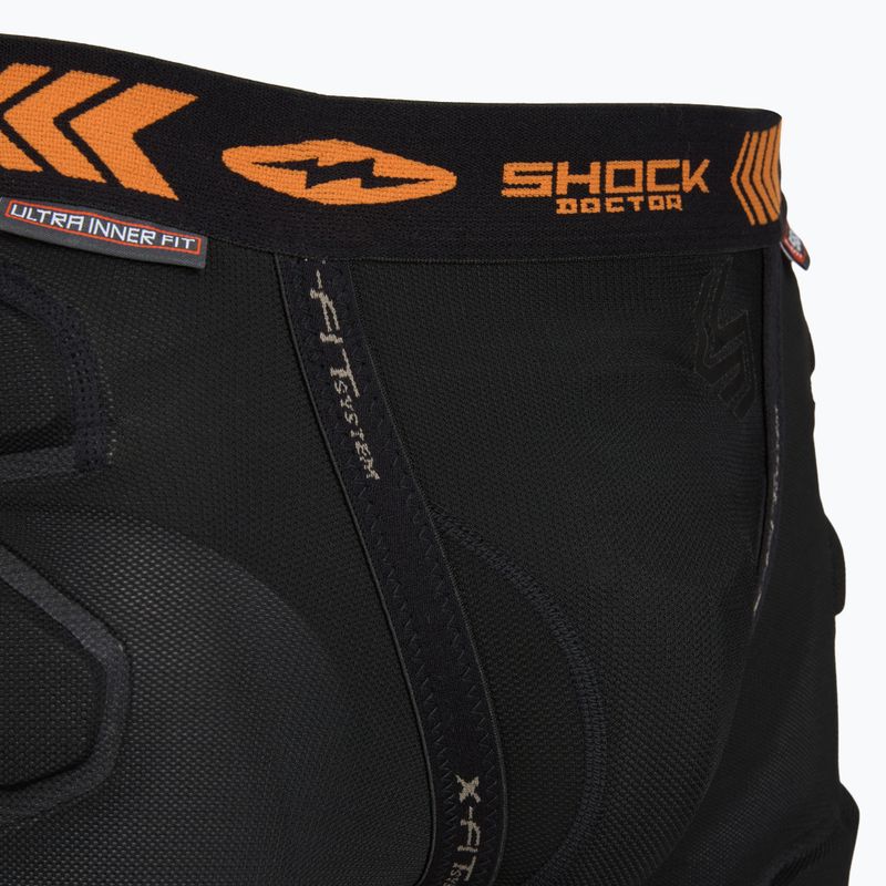 Pantaloni scurți pentru sporturi de luptă Shock Doctor Ultra Pro Shockskin Relaxed Fit Impact cu cupă de protecție Carbon Flex 3
