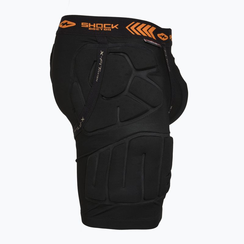 Pantaloni scurți pentru sporturi de luptă Shock Doctor Ultra Pro Shockskin Relaxed Fit Impact cu cupă de protecție Carbon Flex 4