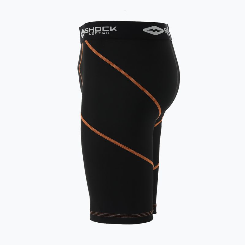 Pantaloni scurți compresivi pentru protecție pelvină Shock Doctor black 6