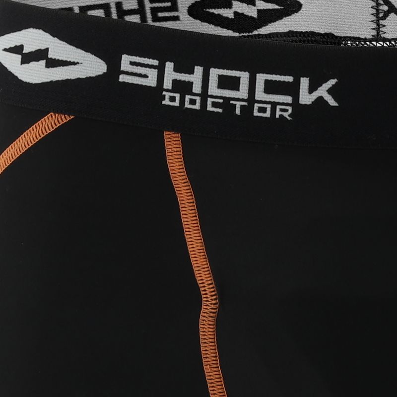 Pantaloni scurți compresivi pentru protecție pelvină Shock Doctor black 7