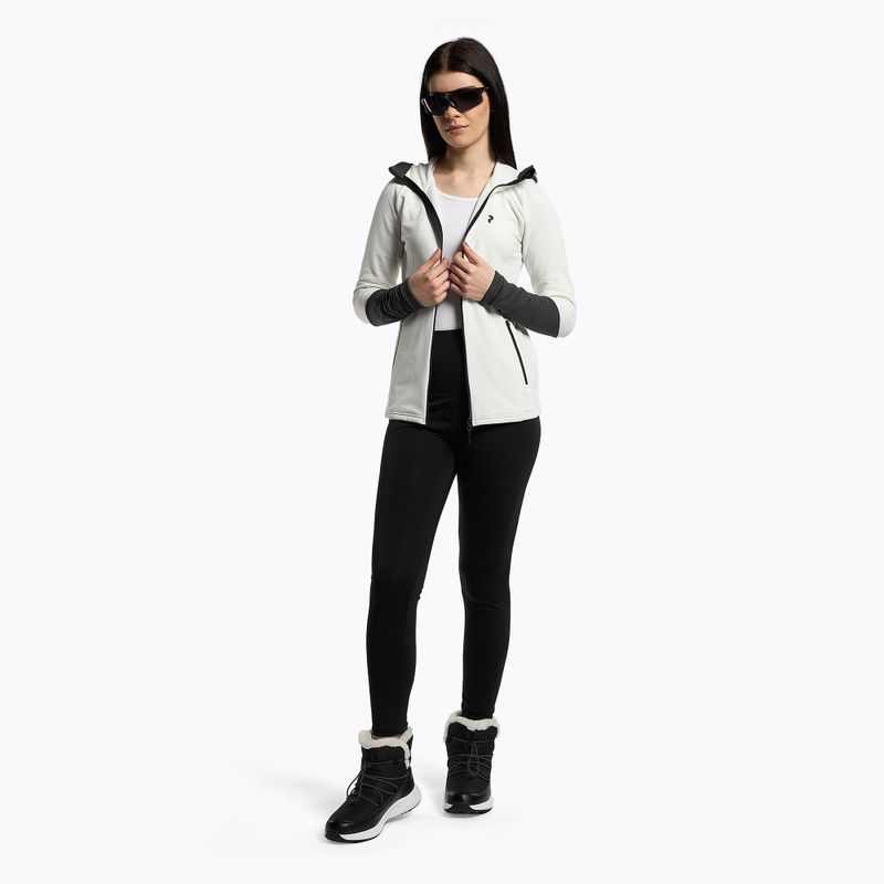 Jachetă cu glugă de schi Peak Performance W Rider Zip Hood, alb, G77089070 2