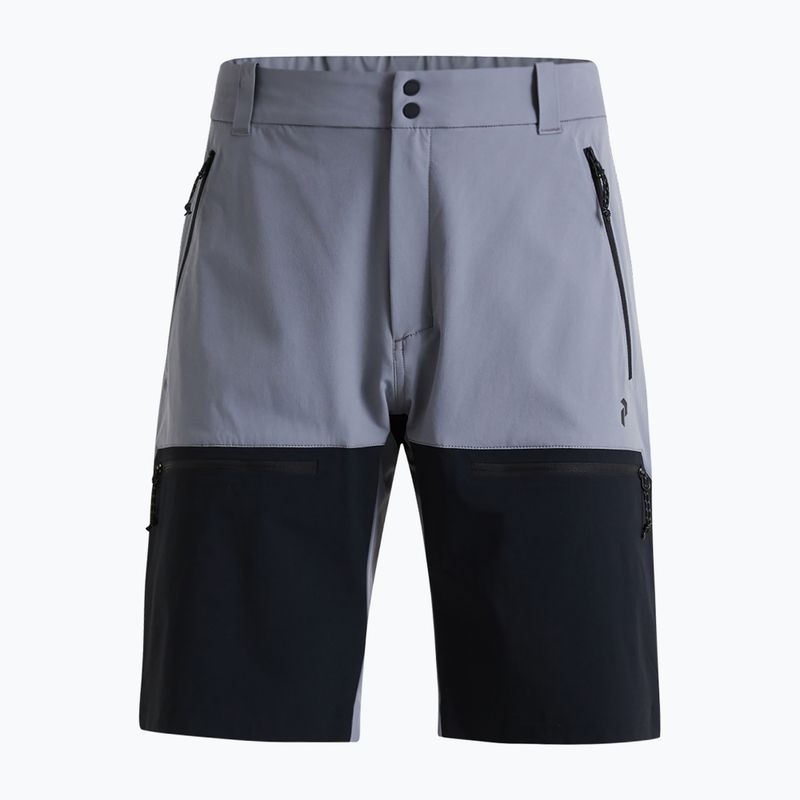 Pantaloni scurți de drumeție Peak Performance Stretch Trek pentru bărbați negru/gri G77541010