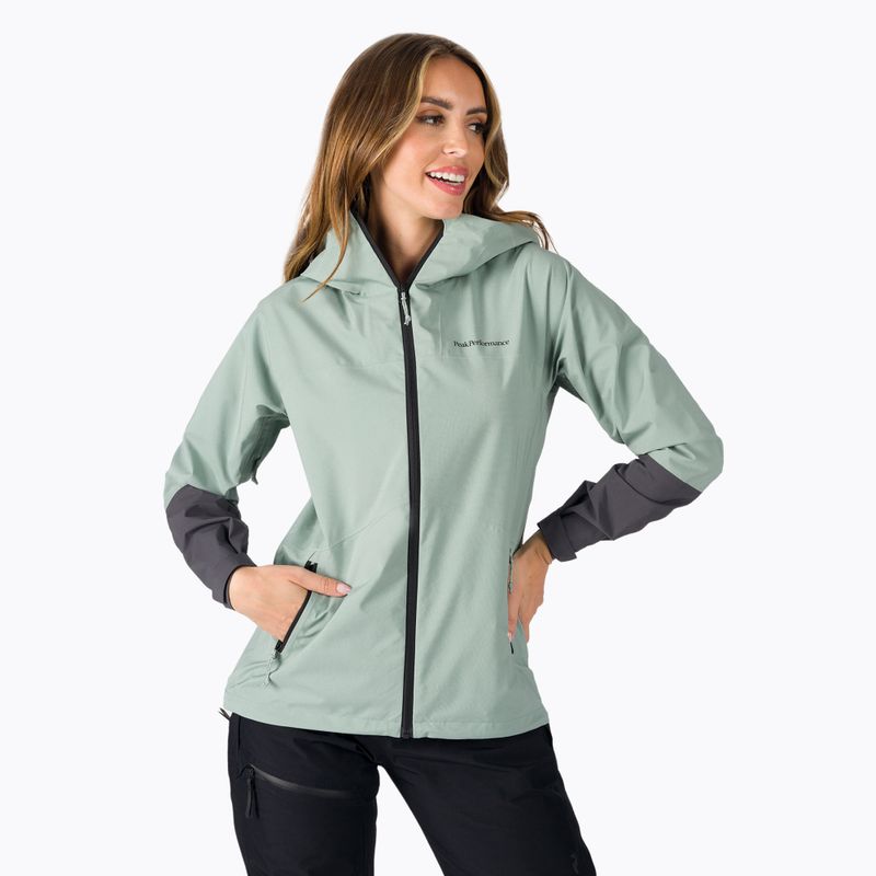 Geacă de ploaie pentru femei Peak Performance Nightbreak verde G77113070