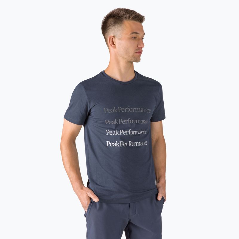 Tricou de trekking pentru bărbați Peak Performance Ground Tee albastru marin G77284030