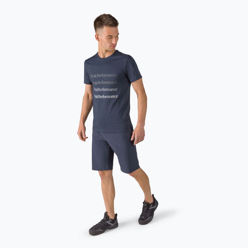Tricou de trekking pentru bărbați Peak Performance Ground Tee albastru marin G77284030 2
