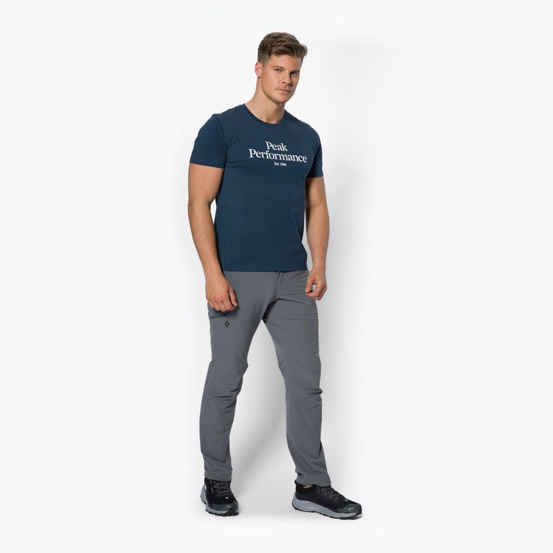 Cămașă de trekking pentru bărbați Peak Performance Original Tee 2Z8 albastru marin G77266180 2