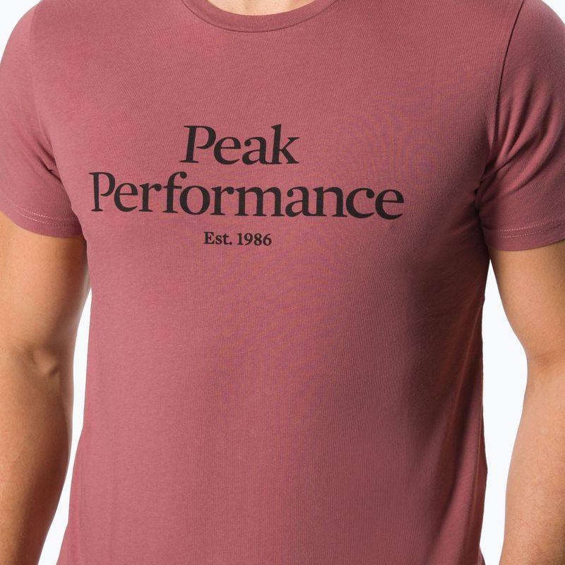 Cămașă de trekking pentru bărbați Peak Performance Original Tee P15 maro G77266240 4