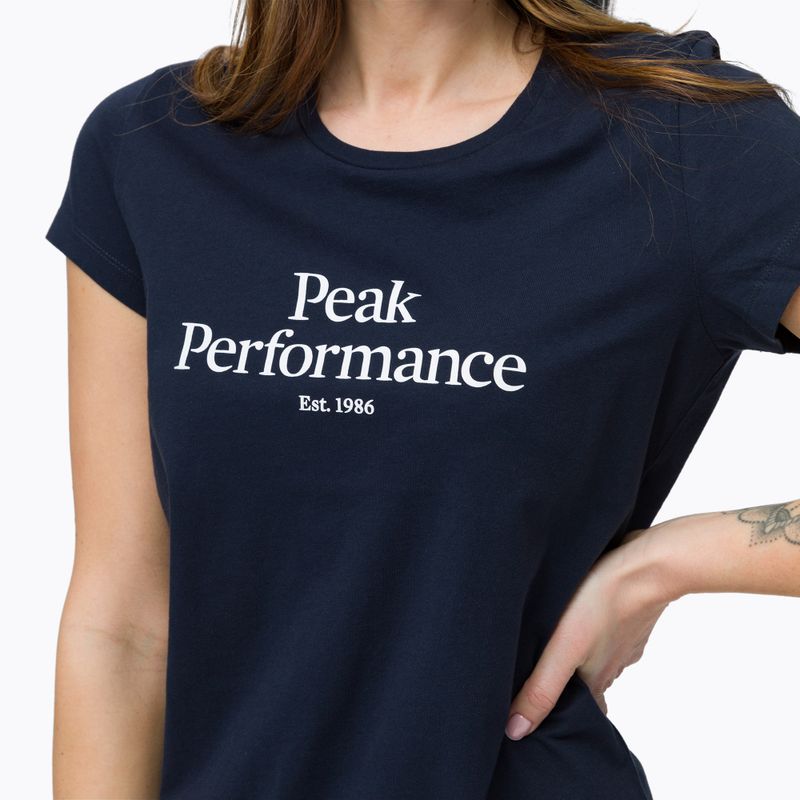 Cămașă de trekking pentru femei Peak Performance Original Tee 2N3 albastru marin G77280020 4