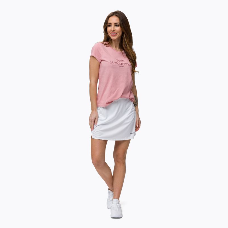 Cămașă de trekking pentru femei Peak Performance Original Tee roz G77280040 2